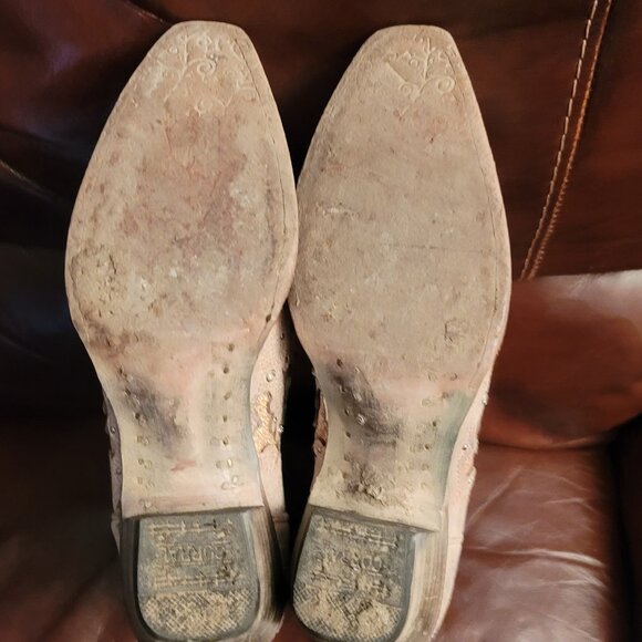 CORRAL LADIES HANDCRAFTED COWBOY BOOTS SIZE 7.5M (81811) - Picture 15 of 16